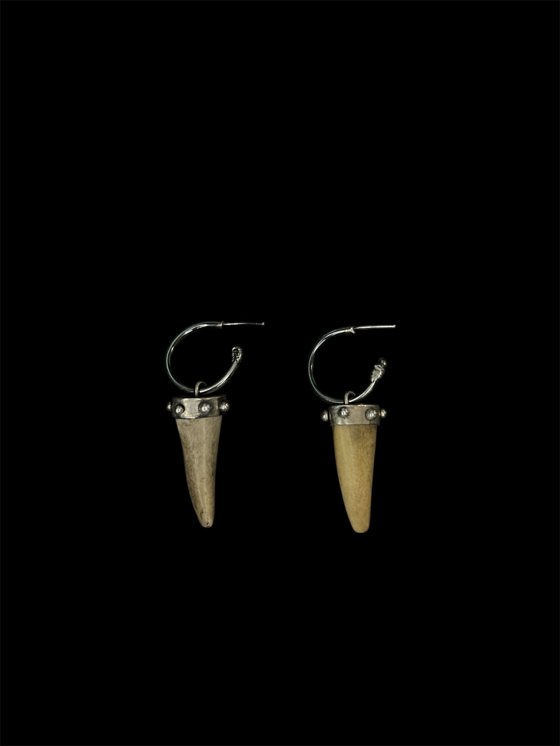 Studded Antler Hoops