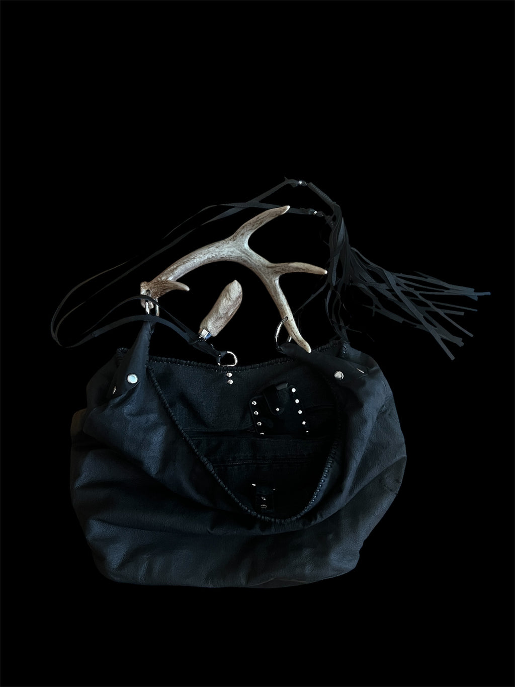 custom deer antler bag