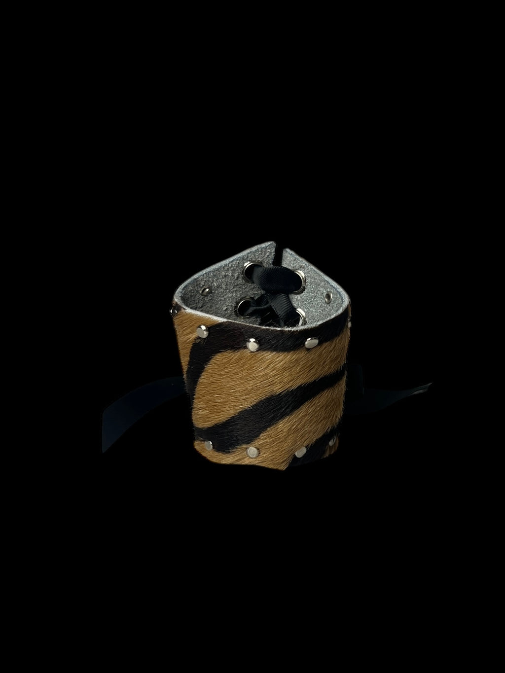 tiger studded corset cuff
