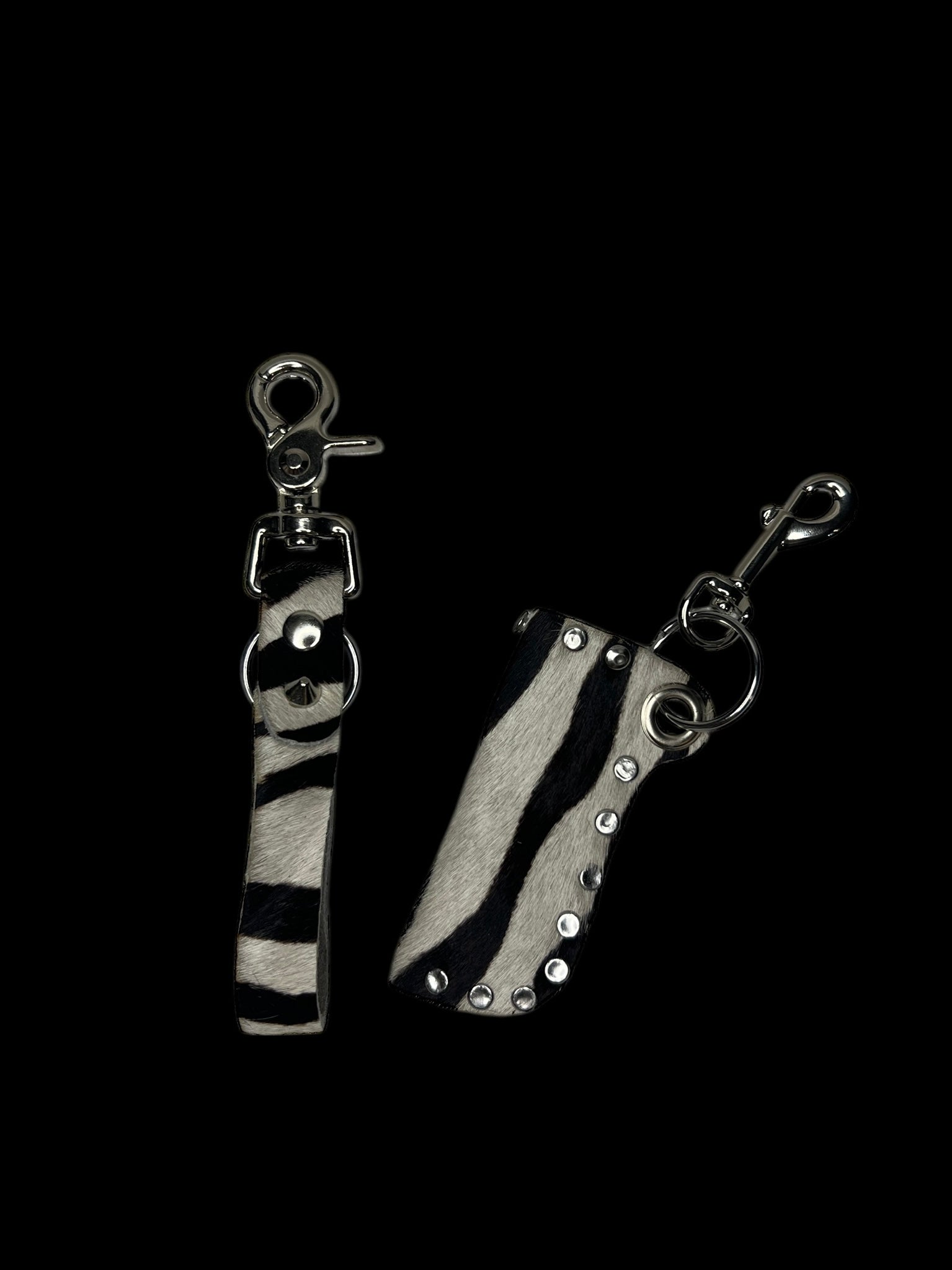 zebra lighter case keychain set