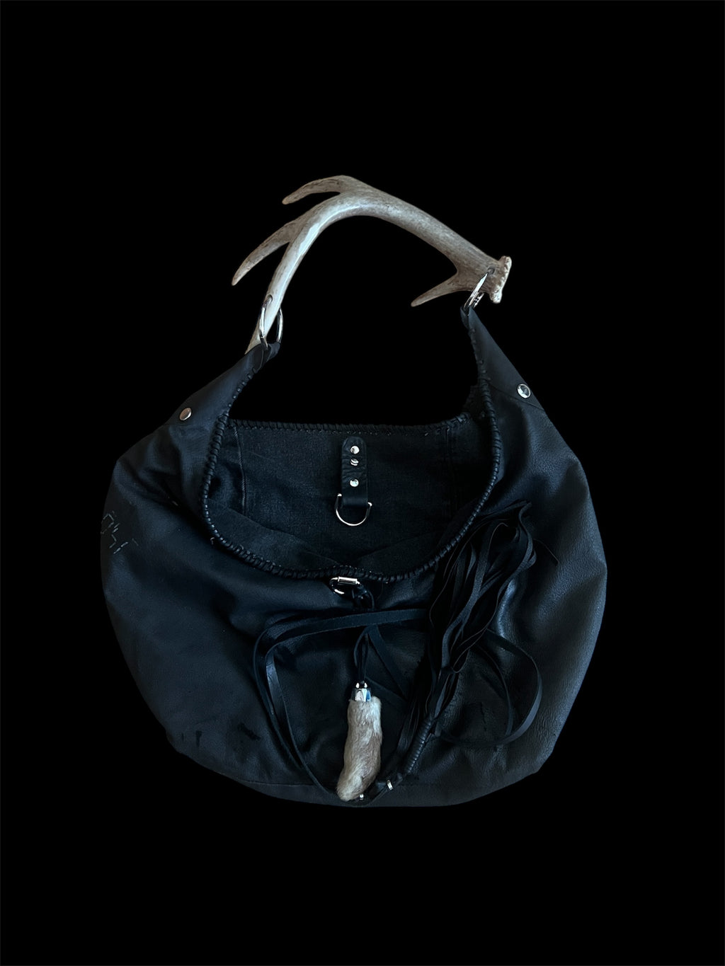 custom deer antler bag