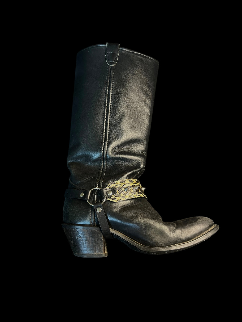 snakeskin boot harness