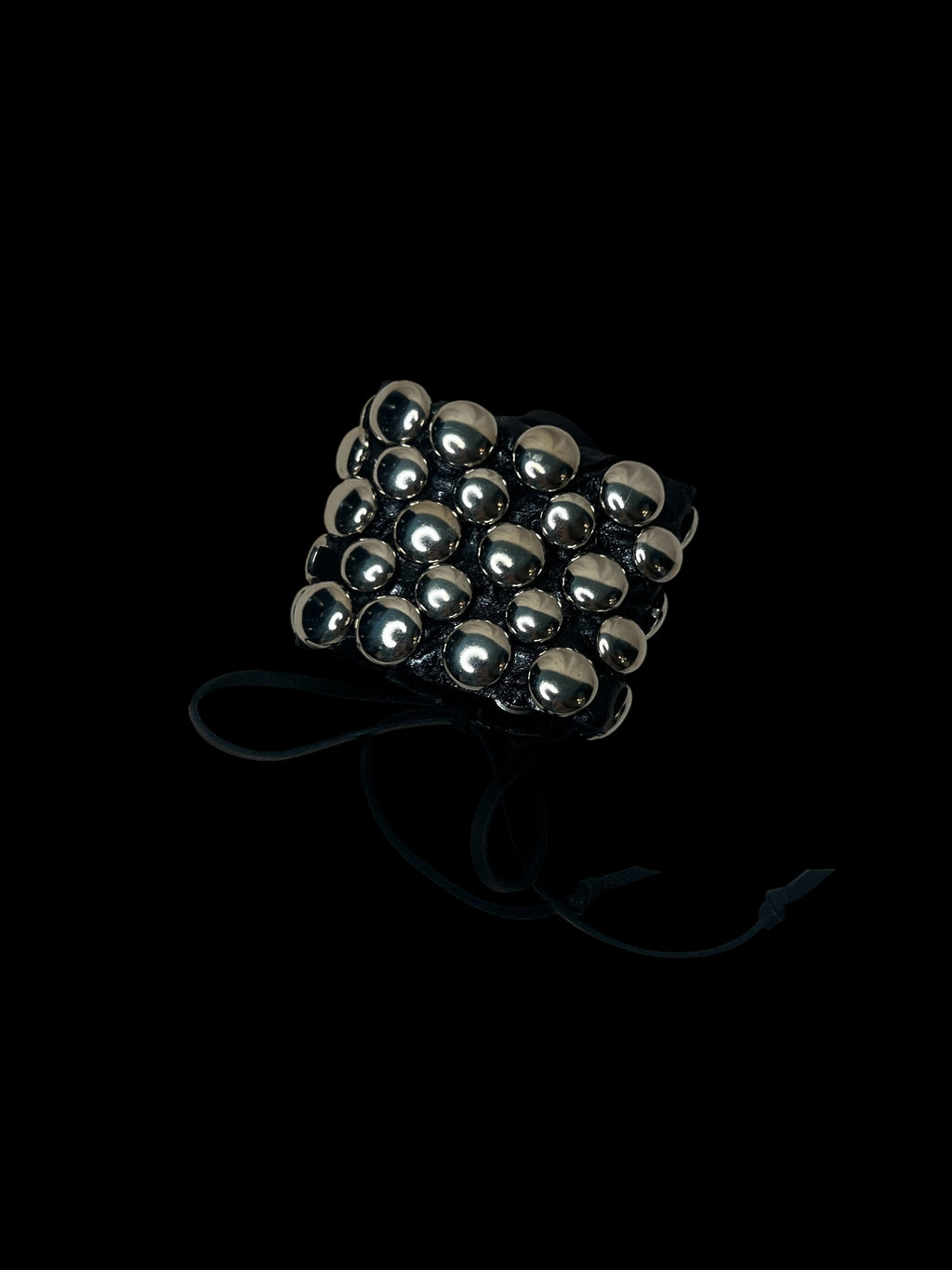 all-over stud corset cuff (ivory or black)