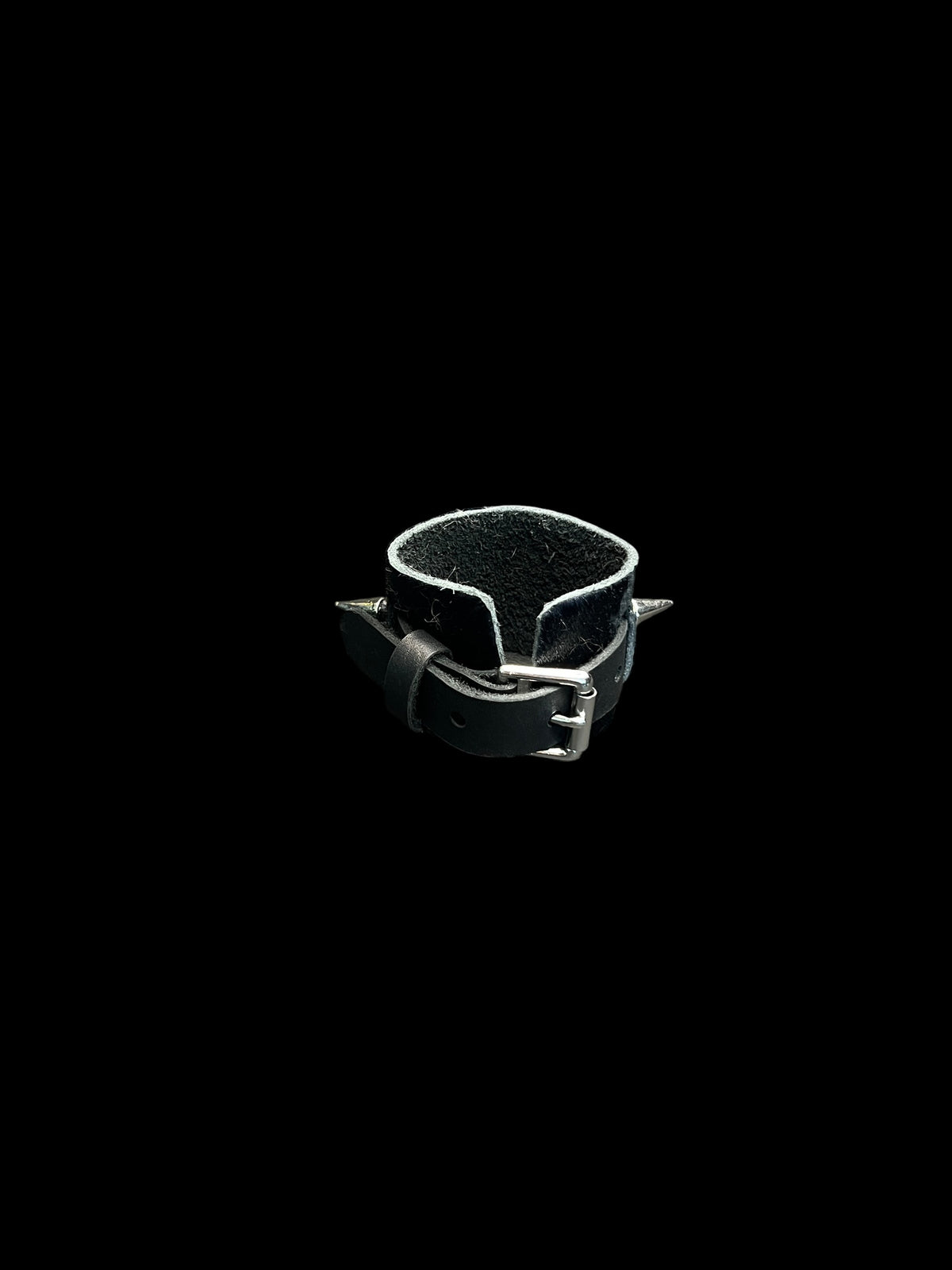spiked pony hair cuff
