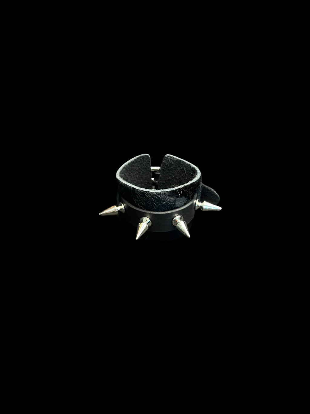 spiked pony hair cuff