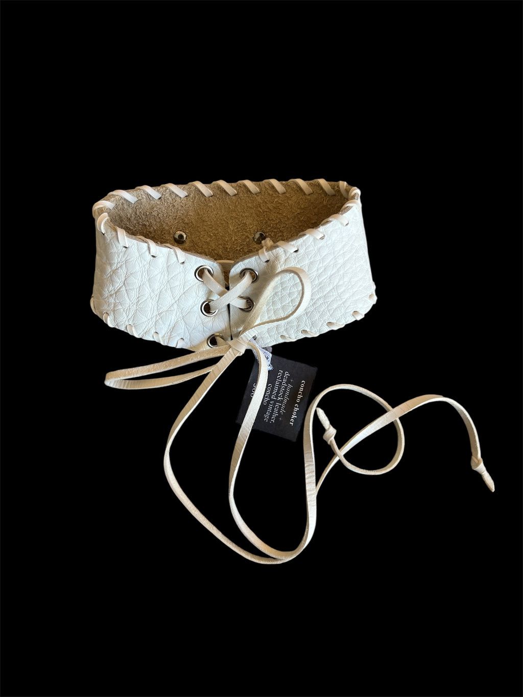 reclaimed concho choker (ivory)