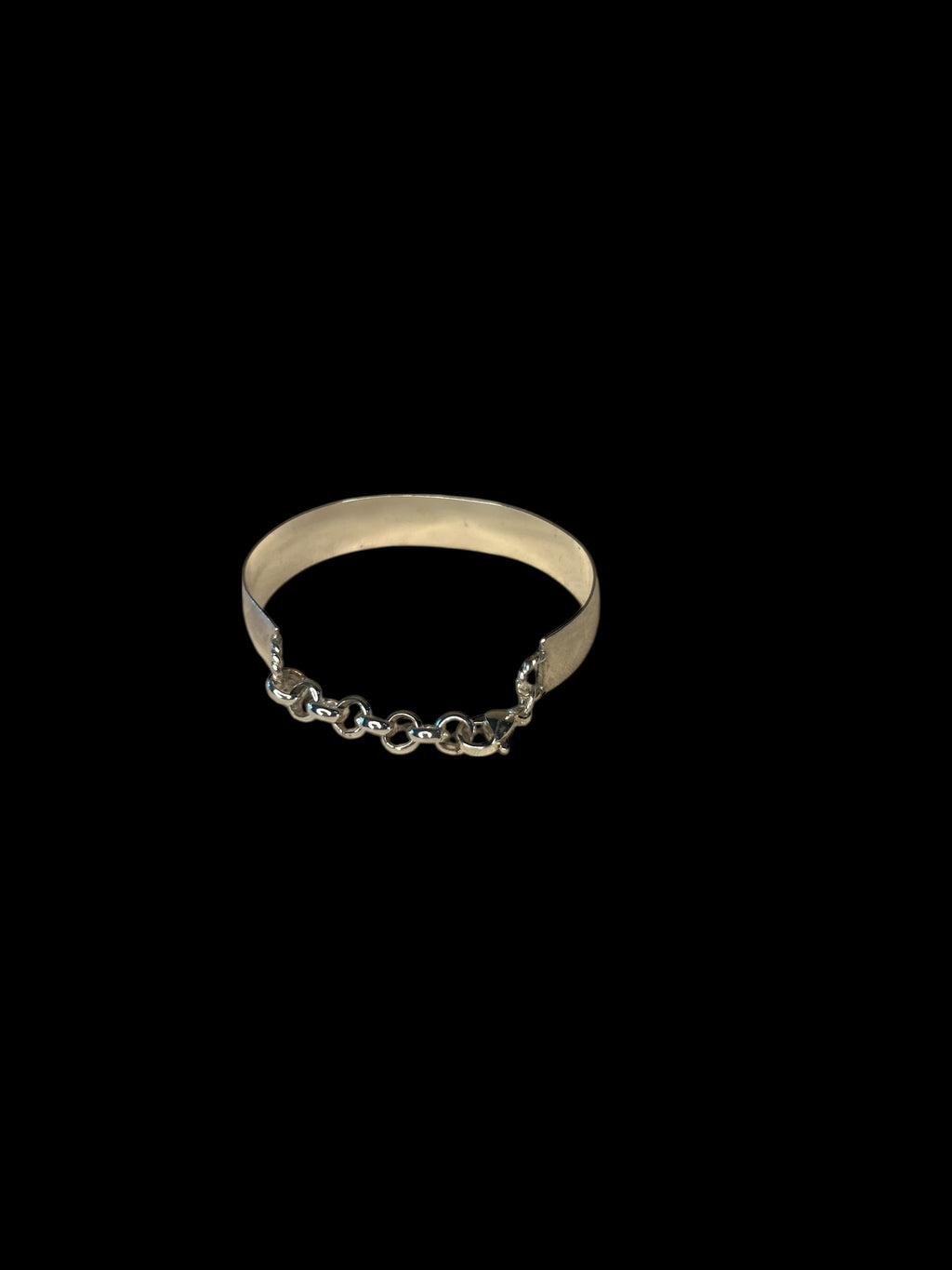studded silver cuff bracelet