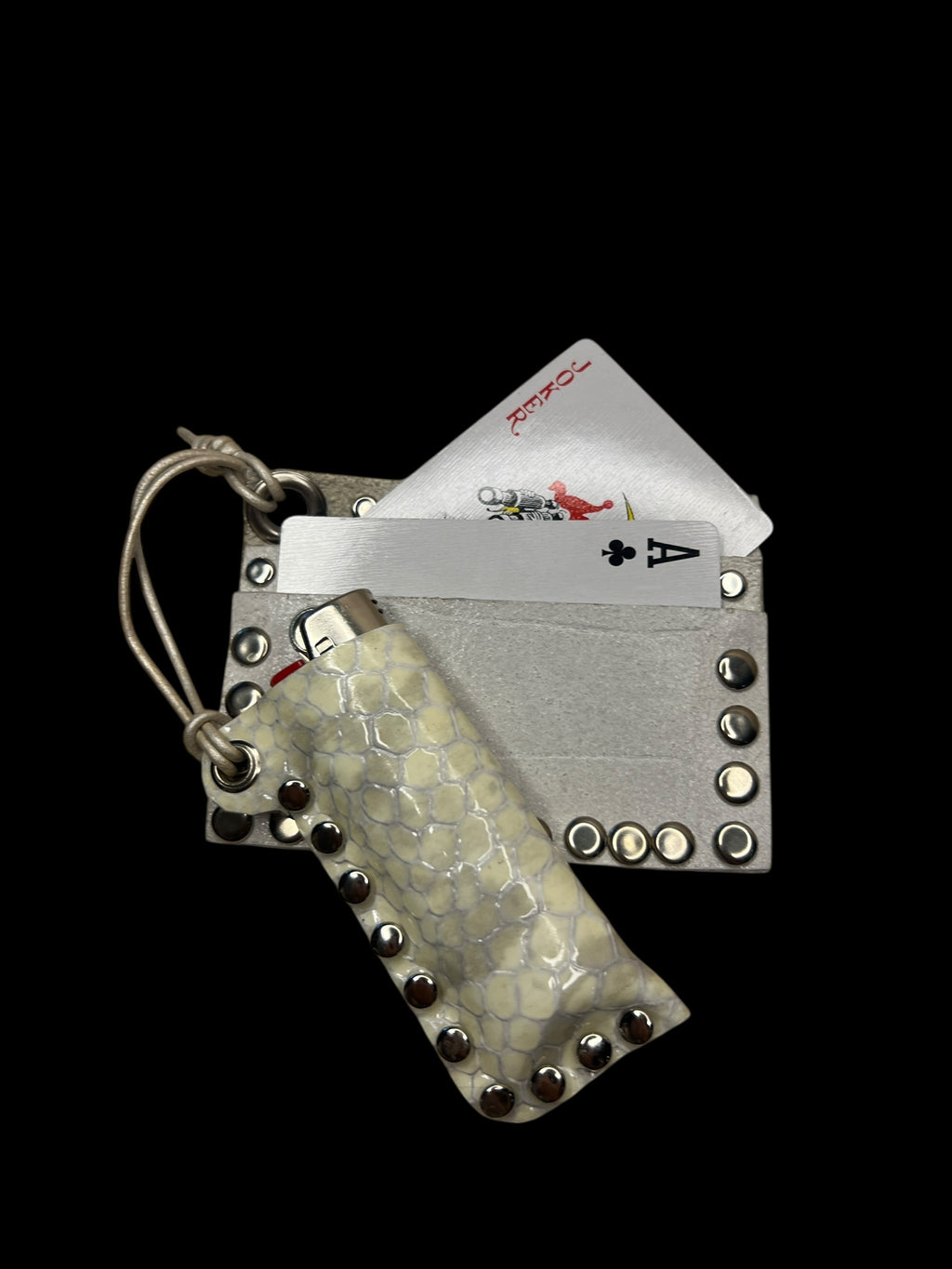 ivory python lighter case keychain