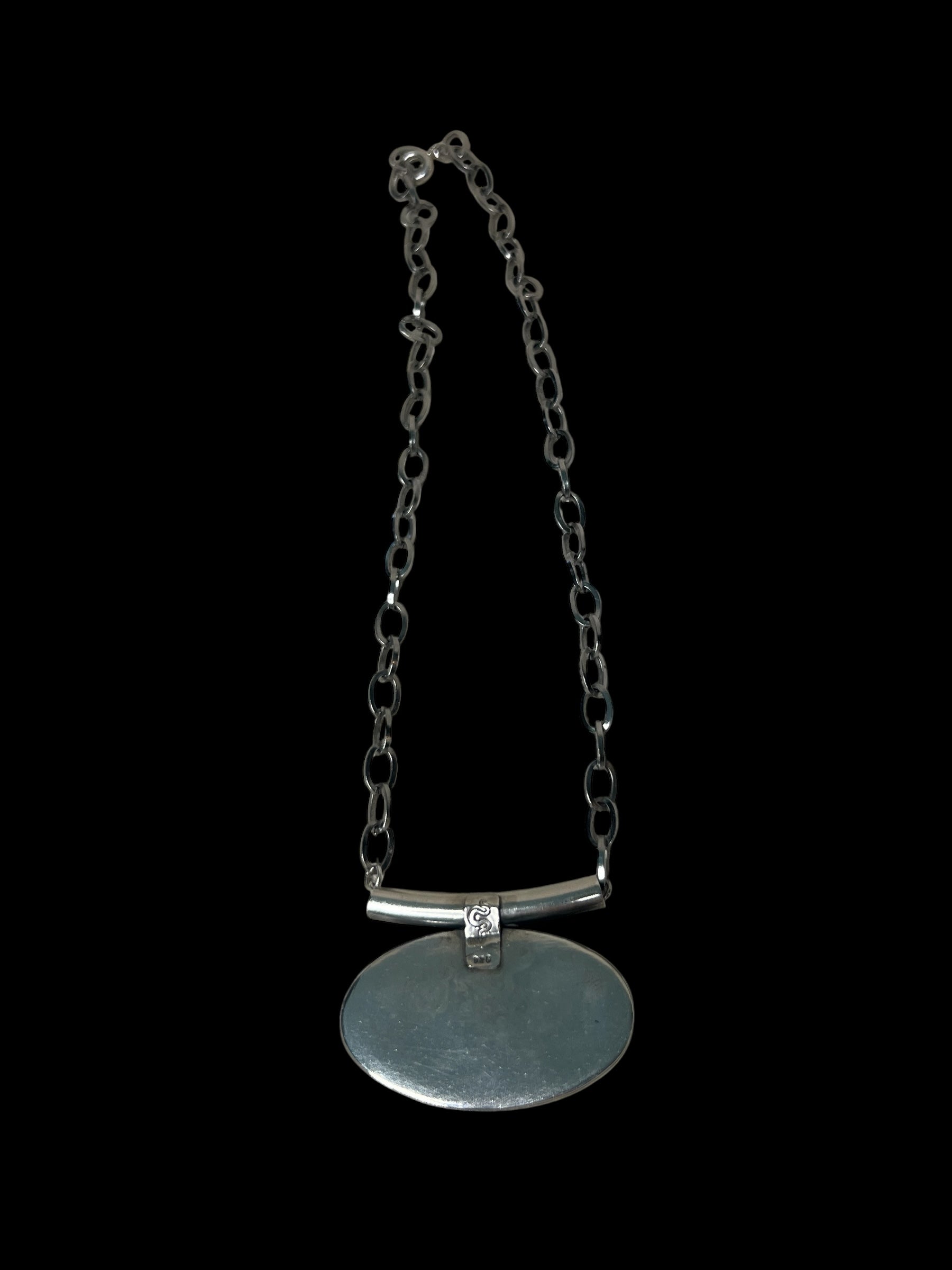 obsidian oval choker
