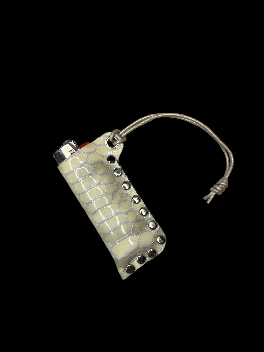 ivory python lighter case keychain
