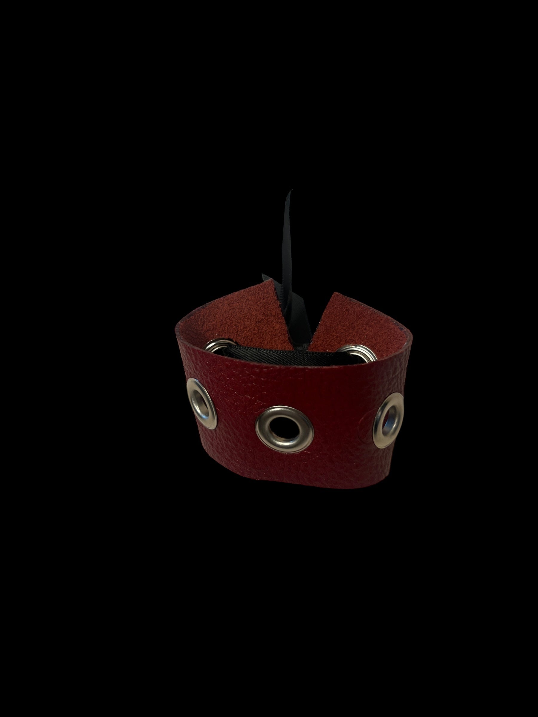 red grommet cuff