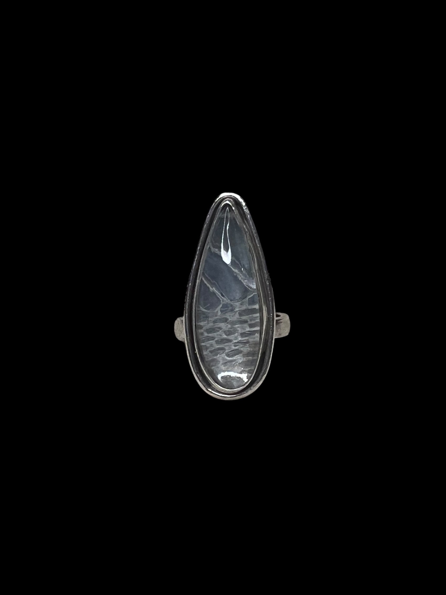 serpent teardrop ring