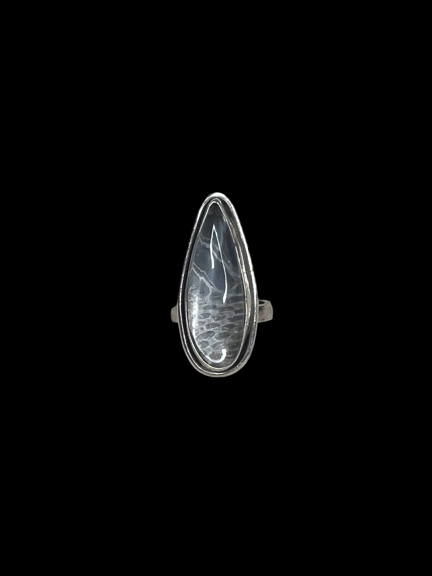 serpent teardrop ring