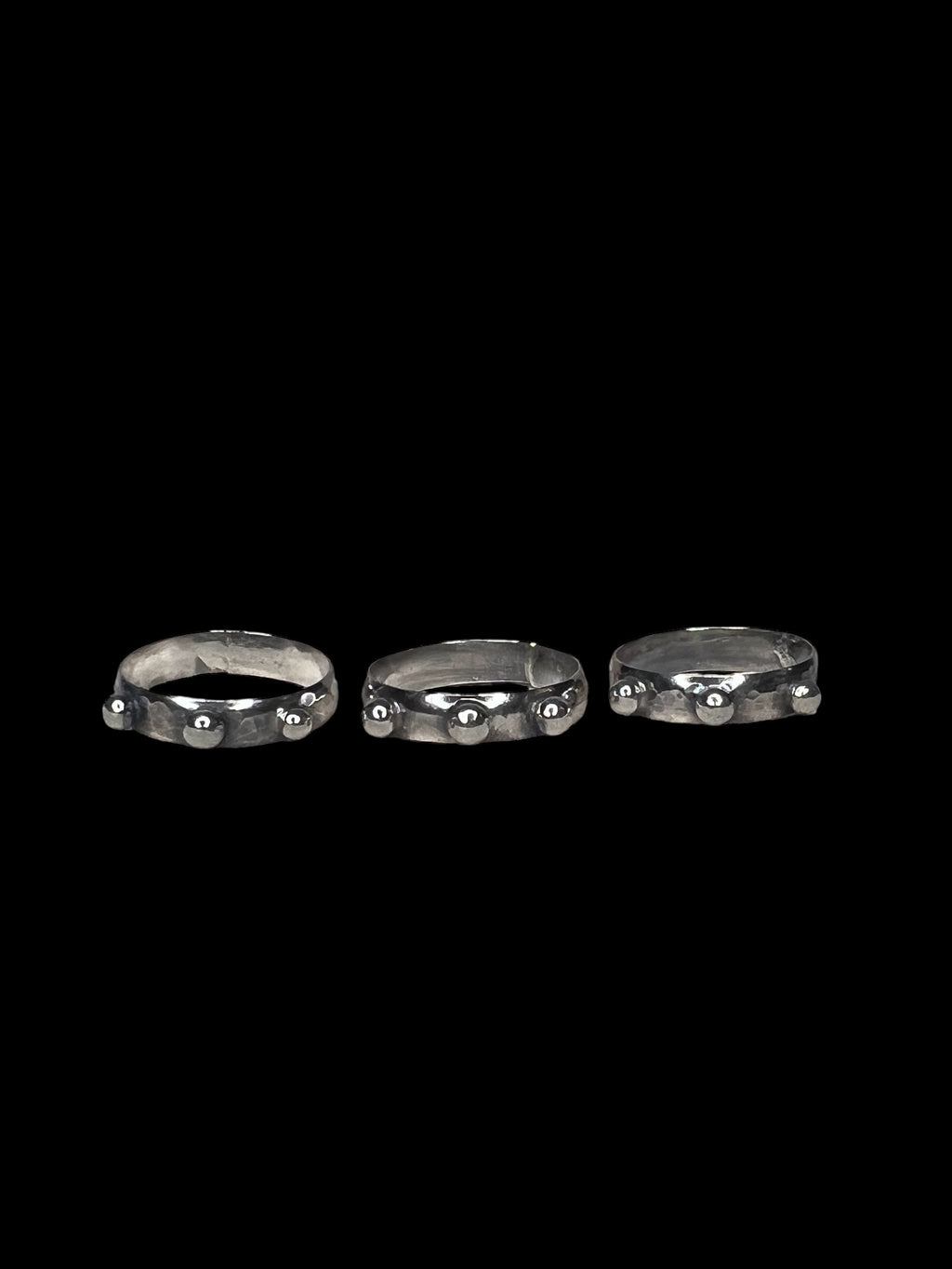 studded stacker ring set