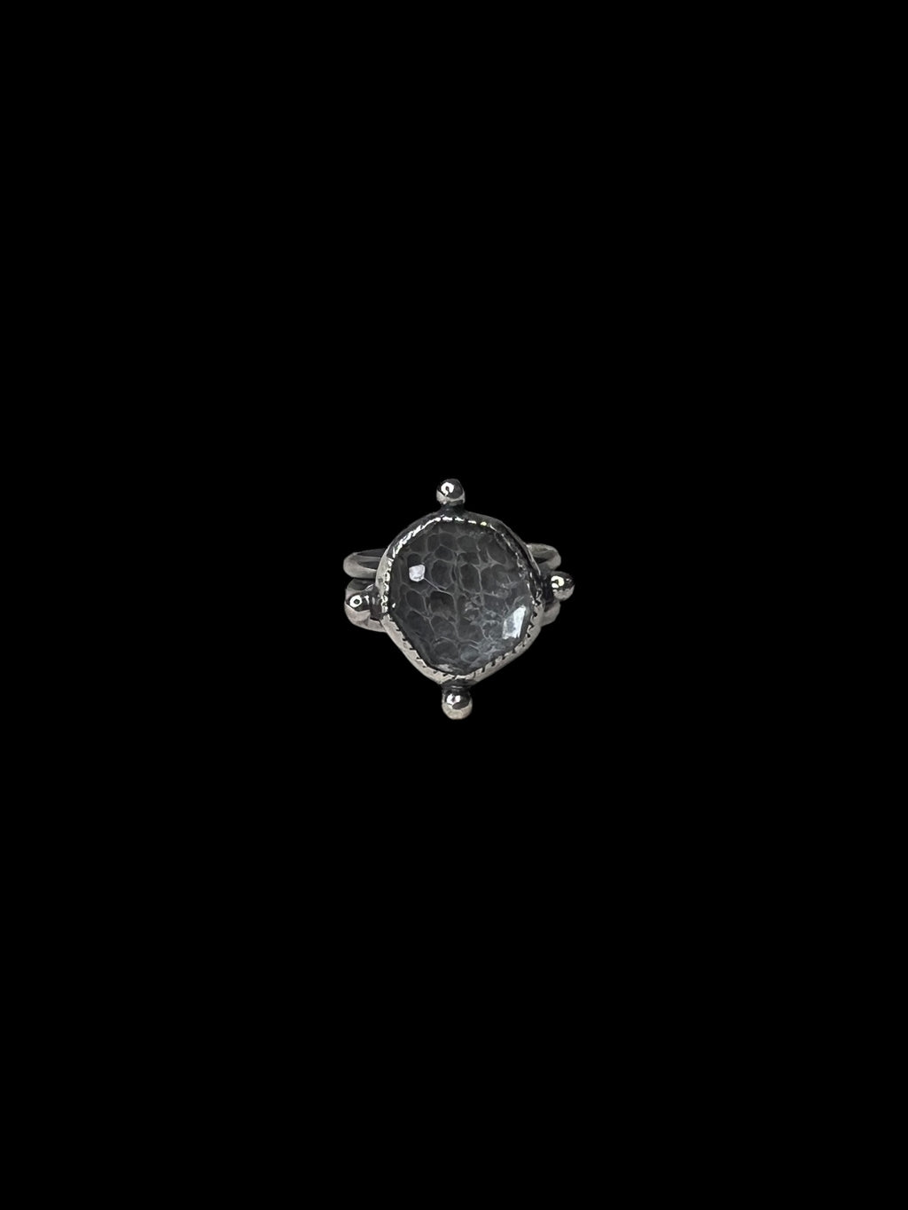 faceted serpent ring