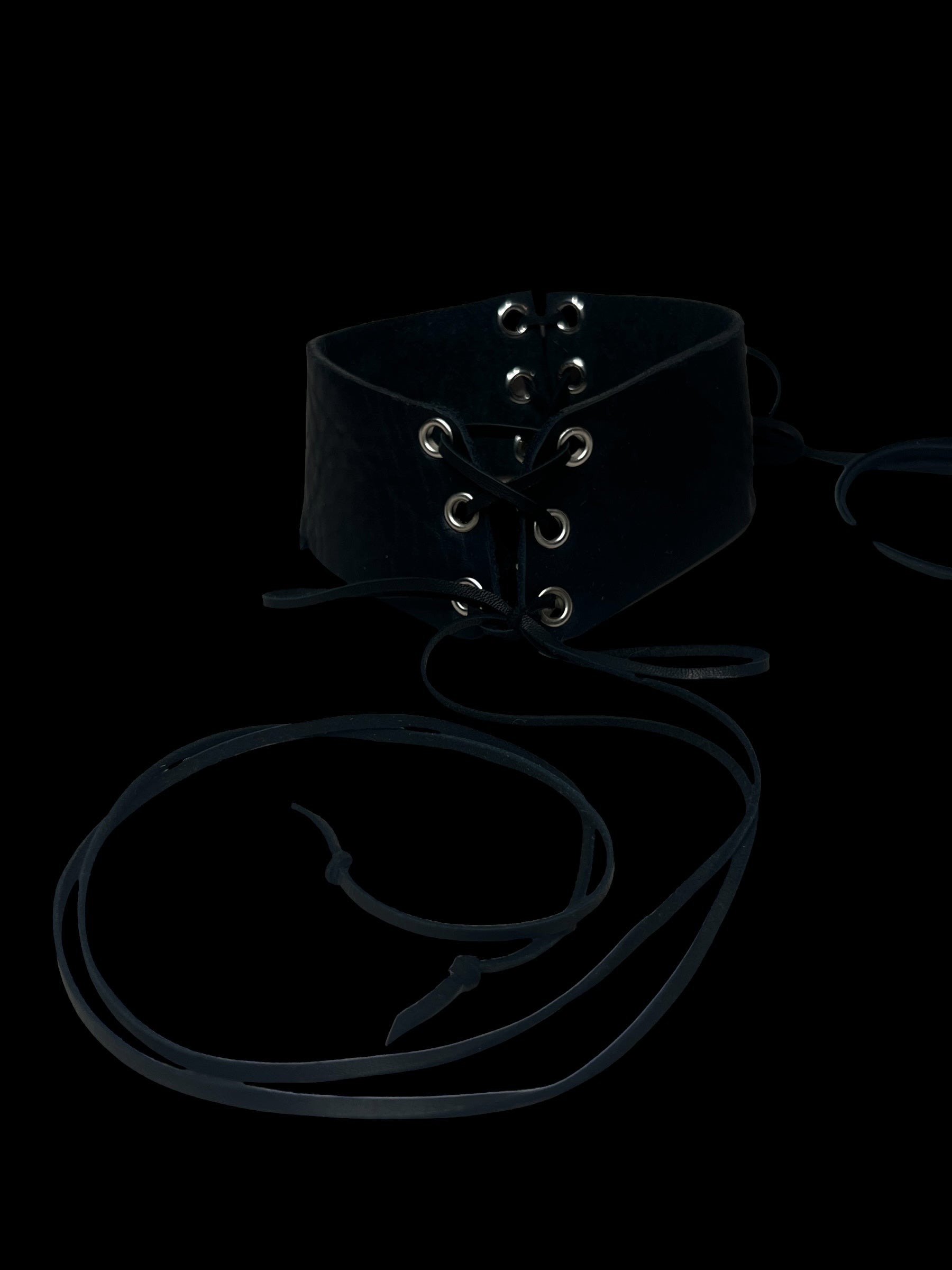 double-laced corset choker